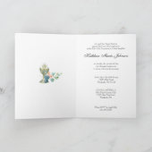 Elegant katholische Erste Heilige Kommunion Religi Einladung (Innenseite)