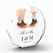 Elegant Keepsake Newlyweds Gift Bride Groom Fotoblock (Links)
