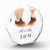 Elegant Keepsake Newlyweds Gift Bride Groom  Fotoblock (Links)