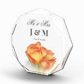 Elegant Keepsake Newlyweds Gift Bride Groom  Fotoblock (Rechts)