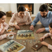 Elegant Kentucky Derby Watercolor Puzzle