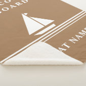 Elegant Khaki Boat Nautical Name Text Sherpadecke (3/4)