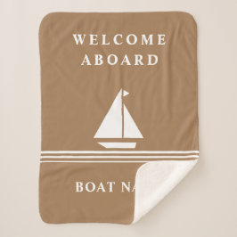 Elegant Khaki Boat Nautical Name Text Sherpadecke