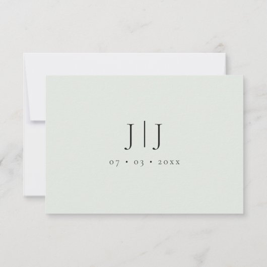 Elegant Kindly Respond QR Code RSVP Karte (Rückseite)