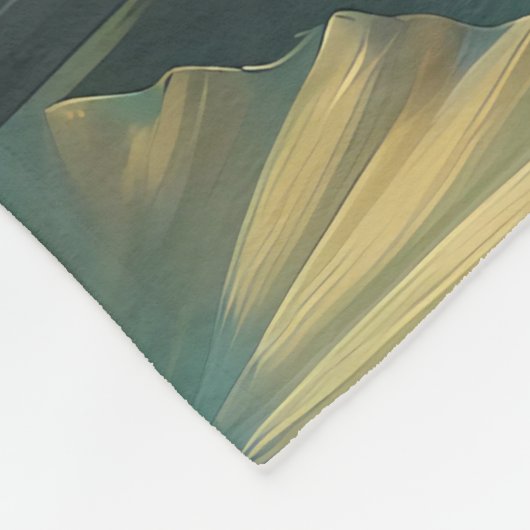 Elegant Kingfisher Bird Fleecedecke (Ecke)