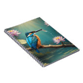 Elegant Kingfisher Bird Notizblock (Rechte Seite)