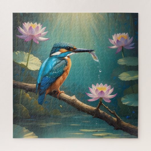 Elegant Kingfisher Bird Puzzle (Vertikal)