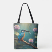 Elegant Kingfisher Bird Tasche (Rückseite)