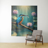 Elegant Kingfisher Bird Wandteppich (Beispiel)