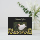 Elegant + Klasse Vielen Dank Foto Postkarten, Postkarte (Stehend Vorderseite)
