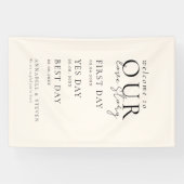 Elegant, klassisch, beige, HERZLICH WILLKOMMEN IN Banner (Horizontal)