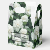 Elegant klassisch grün botanisch weiß Blüte Geschenkschachtel (Geöffnet)