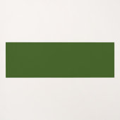 Elegant klassisch grün botanisch weiß Blüte Yogamatte (Rückseite (Horizontal))