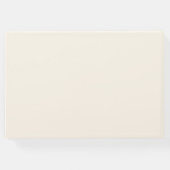 Elegant, klassisch, Monogramm, Beige, Hochzeit Gästebuch (Rückseite)