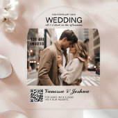 Elegant, klassisch, Monogramm, Hochzeit, Bogengang Acryleinladungen