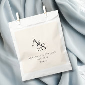 Elegant, klassisch, Monogramm, Hochzeit Geschenktütchen