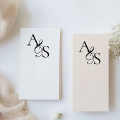Elegant, klassisch, Monogramm, Hochzeit Gummistempel