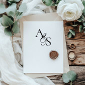 Elegant, klassisch, Monogramm, Hochzeit Gummistempel