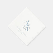 Elegant, klassisch, Monogramm, Hochzeit Serviette (Ecke)