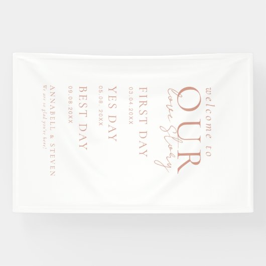 Elegant, klassisch, weiß, HERZLICH WILLKOMMEN IN U Banner (Horizontal)