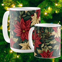 Elegant klassische Weihnachts-Poinsettie von Willi