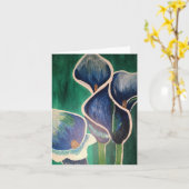 Elegant, klein, 4 Zoll x 5,6 Zoll Karte (Gelbe Blume)