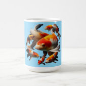 Elegant Koi Fish on Black - High Quality Centered Kaffeetasse (Mittel)