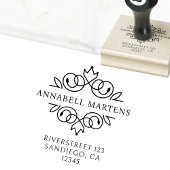 Elegant, königlich gummistempel