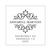 Elegant, königlich gummistempel (Prägung)