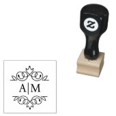 Elegant, königlich, Monogramm Gummistempel (Stempel)