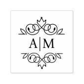 Elegant, königlich, Monogramm Permastempel (Design)