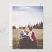 Elegant kraft 30. Hochzeitstag Einladung (Rückseite)