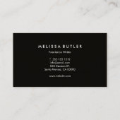 Elegant Kraft Beruflich Minimalistisch Visitenkarte (Rückseite)