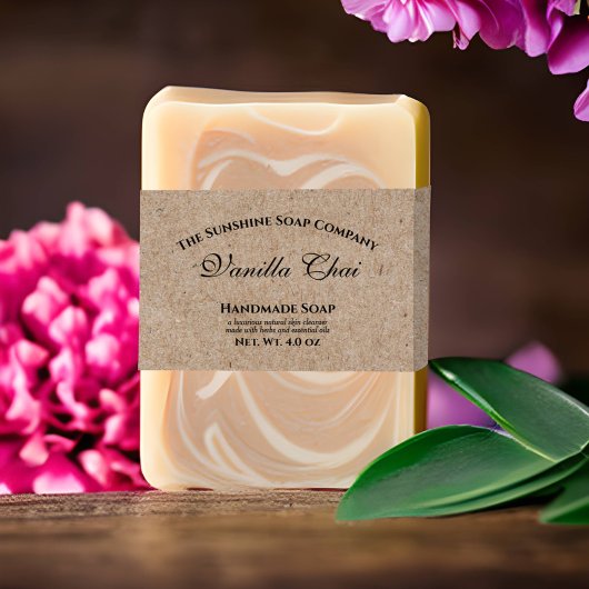 Elegant Kraft Paper Style Soap Bly Band