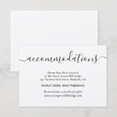 Elegant Kraft Papier Hochzeitskarten Begleitkarte (Vorne/Hinten)