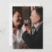 Elegant Kraft Texture Foto Vow Renewal Save The Date (Rückseite)