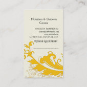 Elegant kreativ Stilvoll floral Terminkarte (Rückseite)