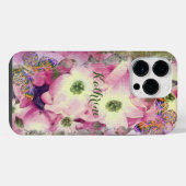 Elegant Künstlerisch floral iPhone Hülle (Rückseite (Horizontal))