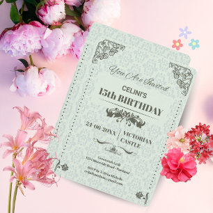 Elegant Lace 15. Geburtstag Einladungen - Custom