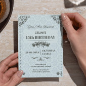 Elegant Lace 15. Geburtstag Einladungen - Custom