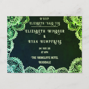 Elegant Lace" Einladung zur Hochzeit