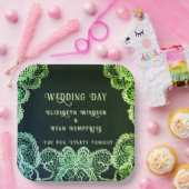 Elegant Lace" Einladung zur Hochzeit Pappteller (Party)