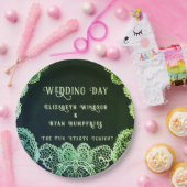 Elegant Lace" Einladung zur Hochzeit Pappteller (Party)