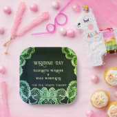 Elegant Lace" Einladung zur Hochzeit Pappteller (Party)