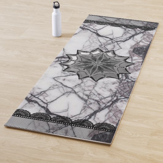 Elegant Lace Marble Mandala Yogamatte (Beispiel)