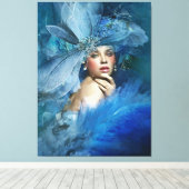 Elegant Lady Leinwanddruck (Insitu (Holzboden))