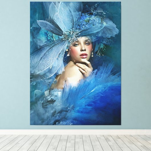 Elegant Lady Leinwanddruck (Insitu (Holzboden))