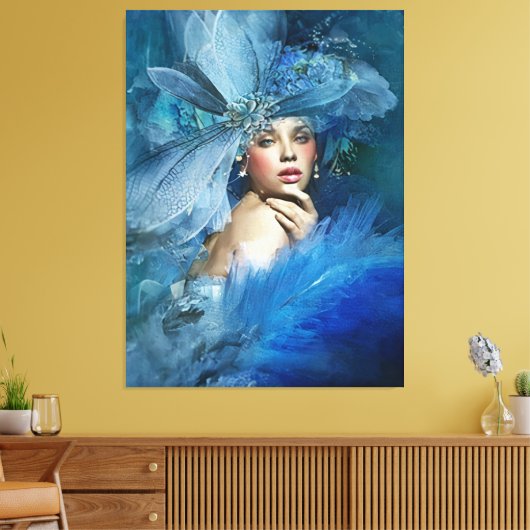 Elegant Lady Leinwanddruck (Insitu (Wohnzimmer))