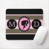 Elegant Lady Monogram Mousepad (Mit Mouse)