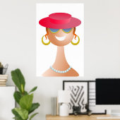 Elegant Lady Poster (Heimbüro)